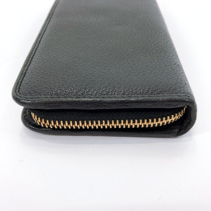 LOEWE purse Round zip leather black Gold Hardware unisex Used - JP-BRANDS.com