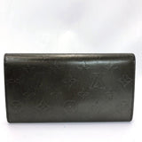 LOUIS VUITTON purse M65142 Porte Tresor International Monogram mat gray Women Used - JP-BRANDS.com