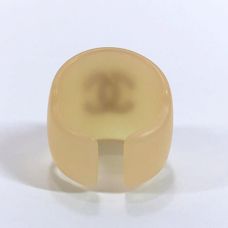 CHANEL Ring COCO Mark Synthetic resin 10-13 white Women Used - JP-BRANDS.com