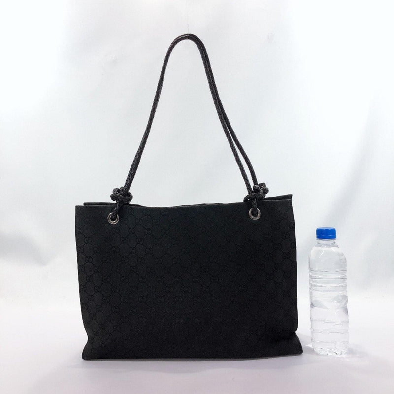 GUCCI Tote Bag 109140 Intrecciato GG canvas/leather black Women Used –