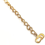 Christian Dior Necklace D logo metal gold Women Used - JP-BRANDS.com
