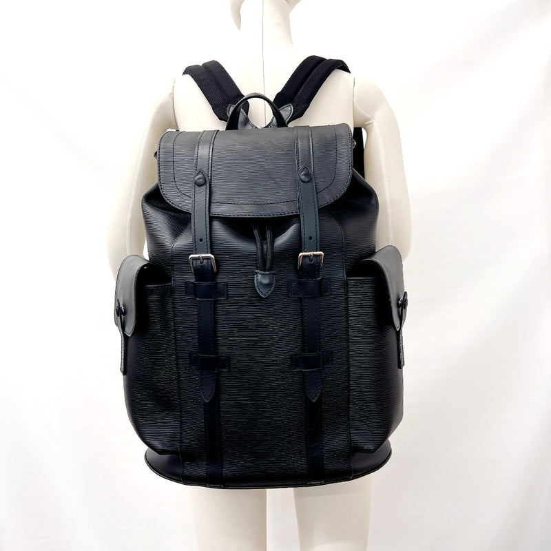 Louis Vuitton Black Epi Leather Christopher PM Backpack
