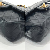 CHANEL Shoulder Bag Matelasse lambskin Black Women Used