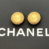 CHANEL Earring vintage metal gold 97P Women Used