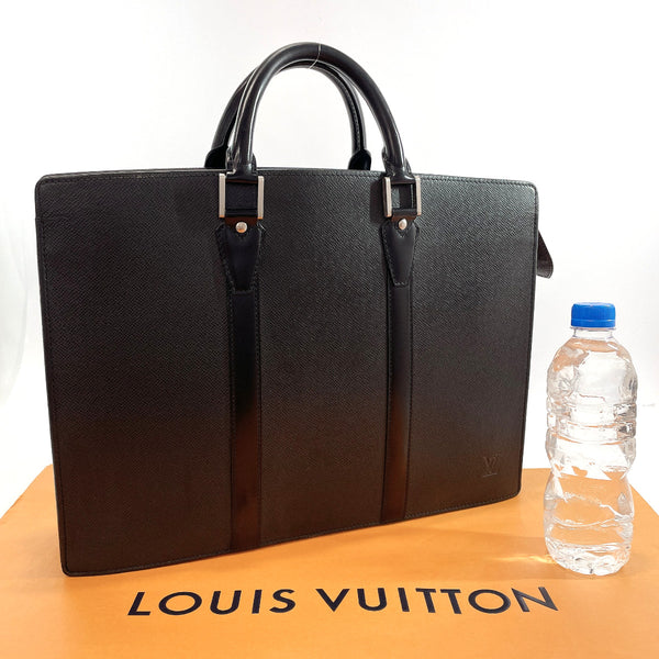 LOUIS VUITTON Business bag M30052 Porto Documan Rozan Taiga Black Black mens Used