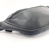 COACH Waist bag C2291 leather Black mens Used