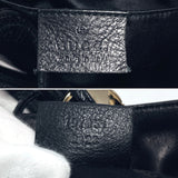 GUCCI Handbag 197051 indy tassel 2WAY leather Black Women Used