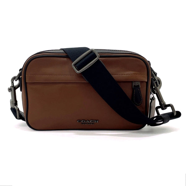 COACH Shoulder Bag F39946 Graham leather Brown Brown mens Used