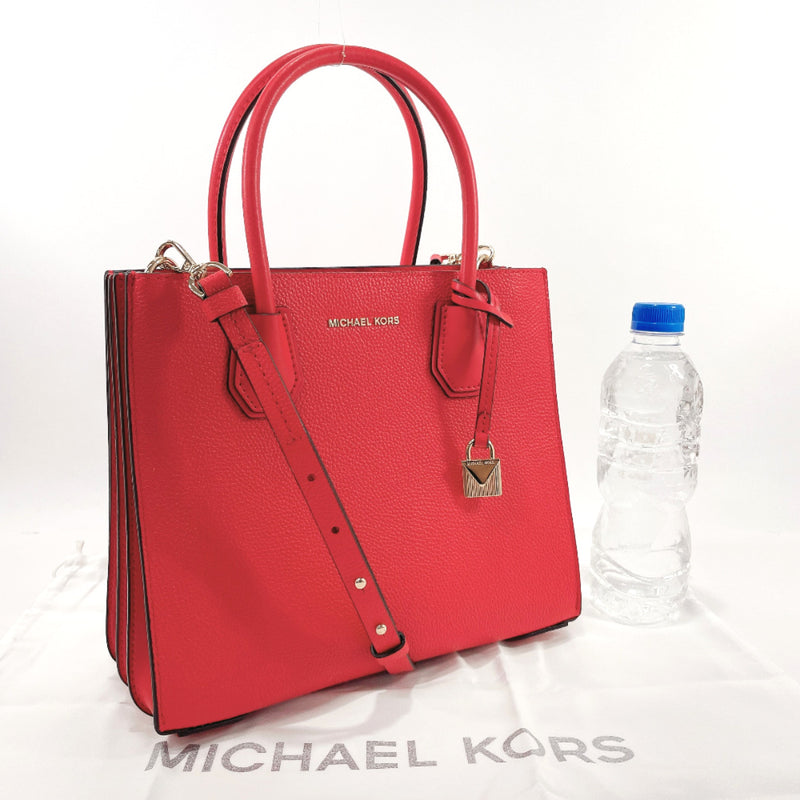 Michael Kors Handbag 30F8GM9T2T accordion Mercer leather Red Women New