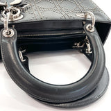 Dior Handbag Lady Dior Medium canage leather Black Women Used - JP-BRANDS.com